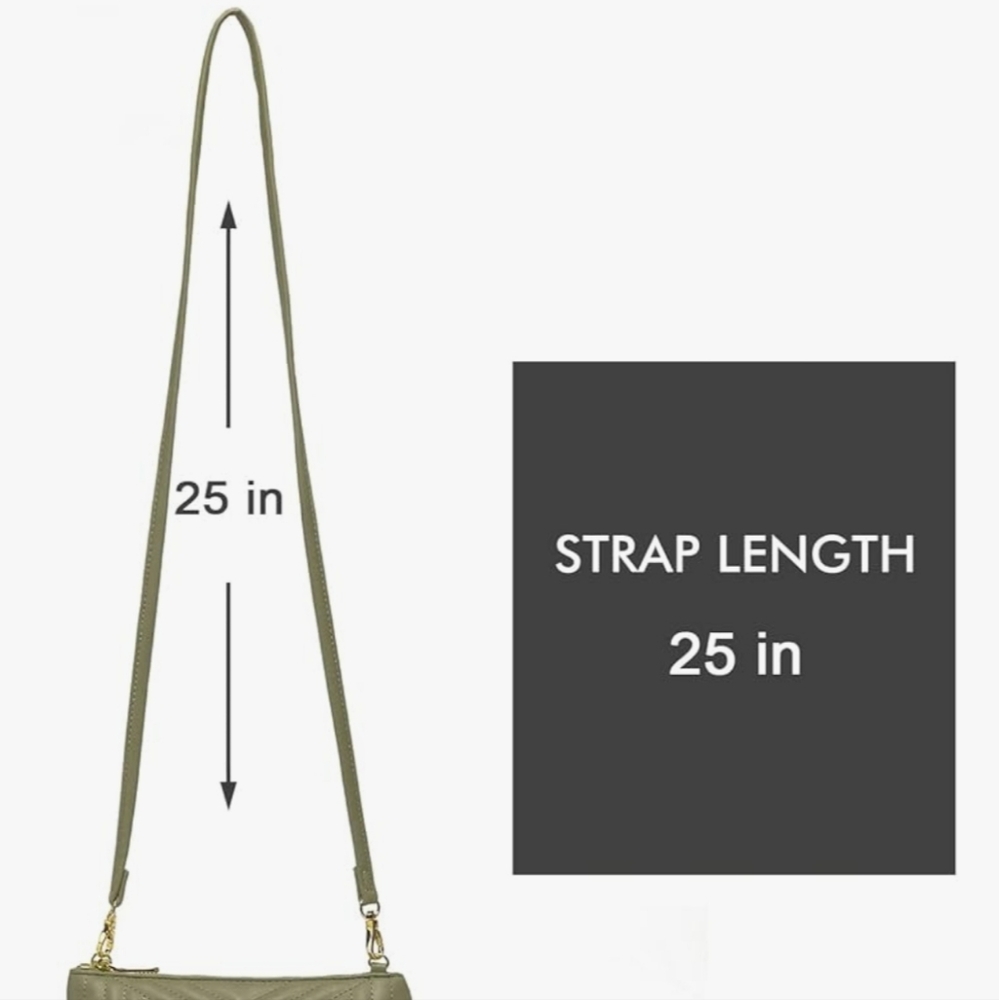 Crossbody Wristlet Bag Green NWT Amelie Galanti - Picture 15 of 16